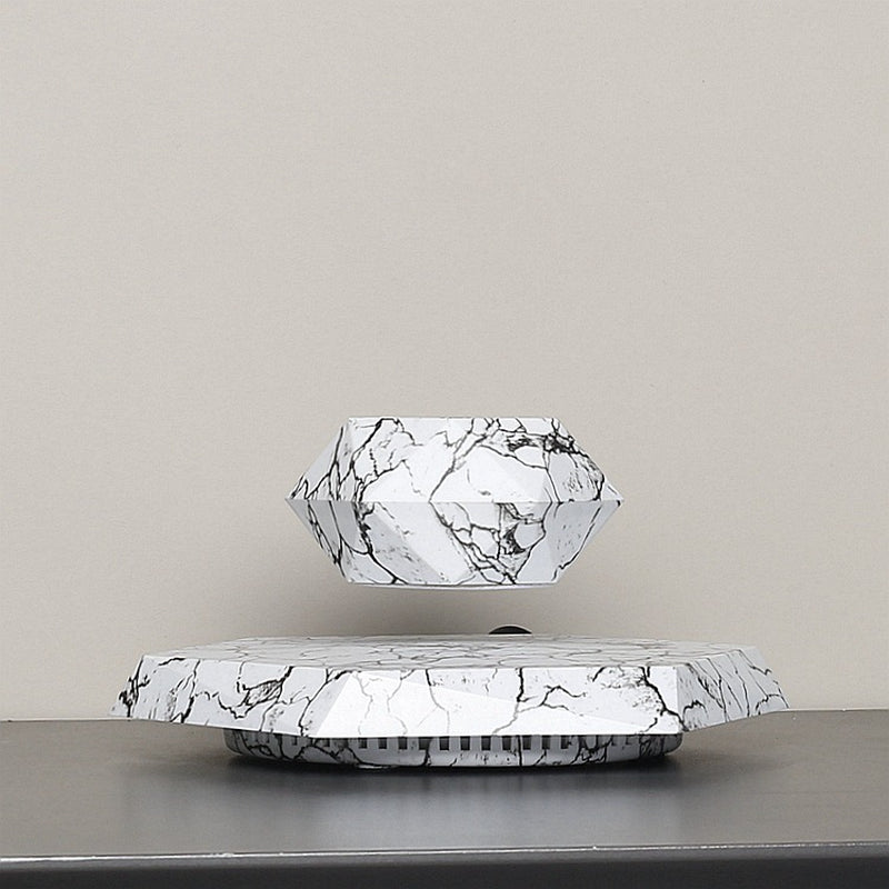 Marble Levitating Plant Pot - Magnetic Levitation Bonsai Planter for Office and Home Decor, Ideal for Kids' Birthday Gifts