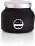Volcano Scented Candles - Elegant Glass Jar Candles Infused with Tropical Fruit and Sugared Citrus - Soy Wax Blend - Black 8 Oz